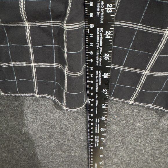 J Jill Tunic Shirt Women's XS Black Plaid Long Sleeve Top Blouse Button Down - Picture 5 of 8